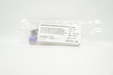 IntuBrite 1024 Single Use Disposable Miller Laryngoscope Blade, Mil 4